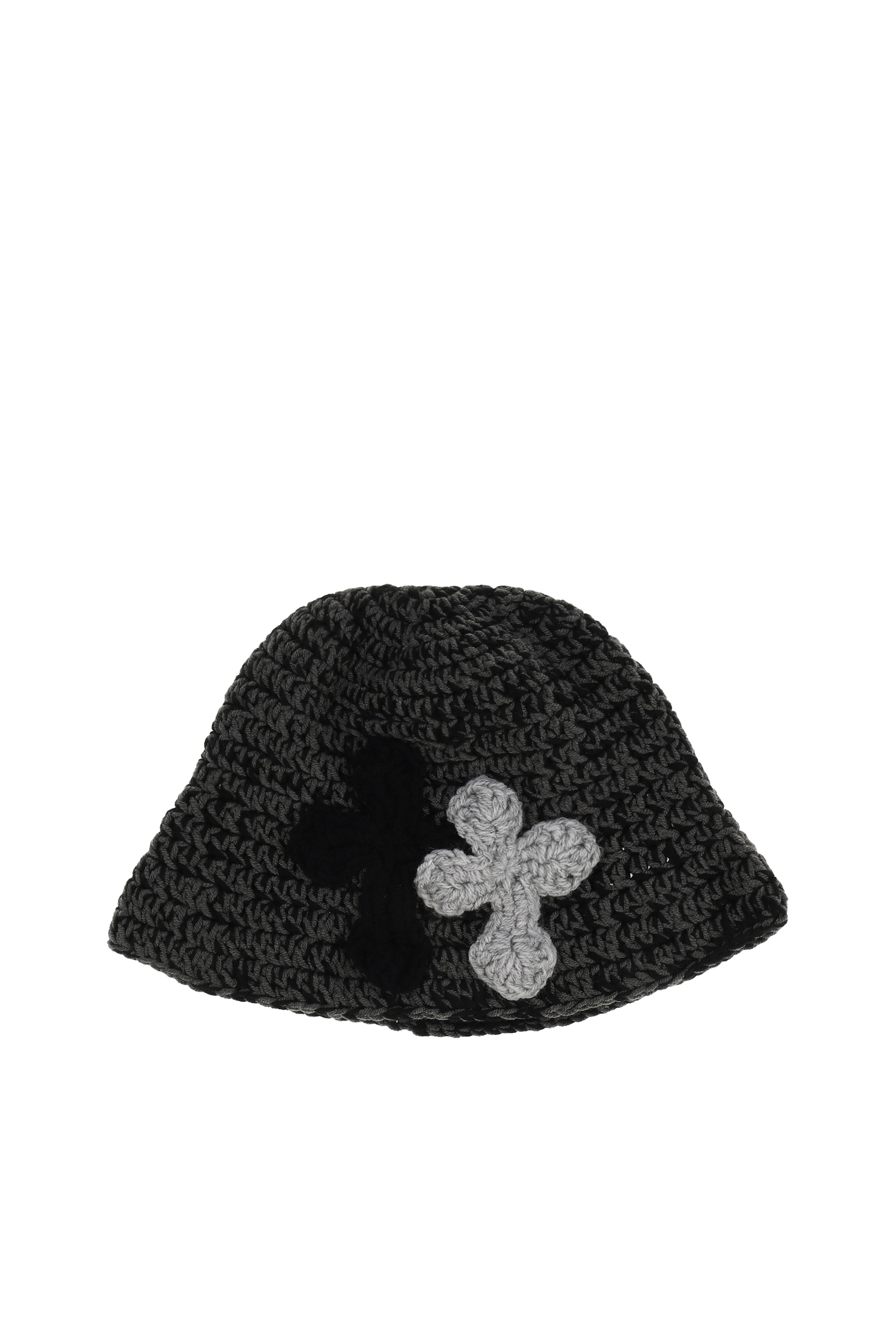 Y.A.R.N. ヤーン FW25 NUBIAN限定 3D CROSS KNITHAT / D.GRY - NUBIAN