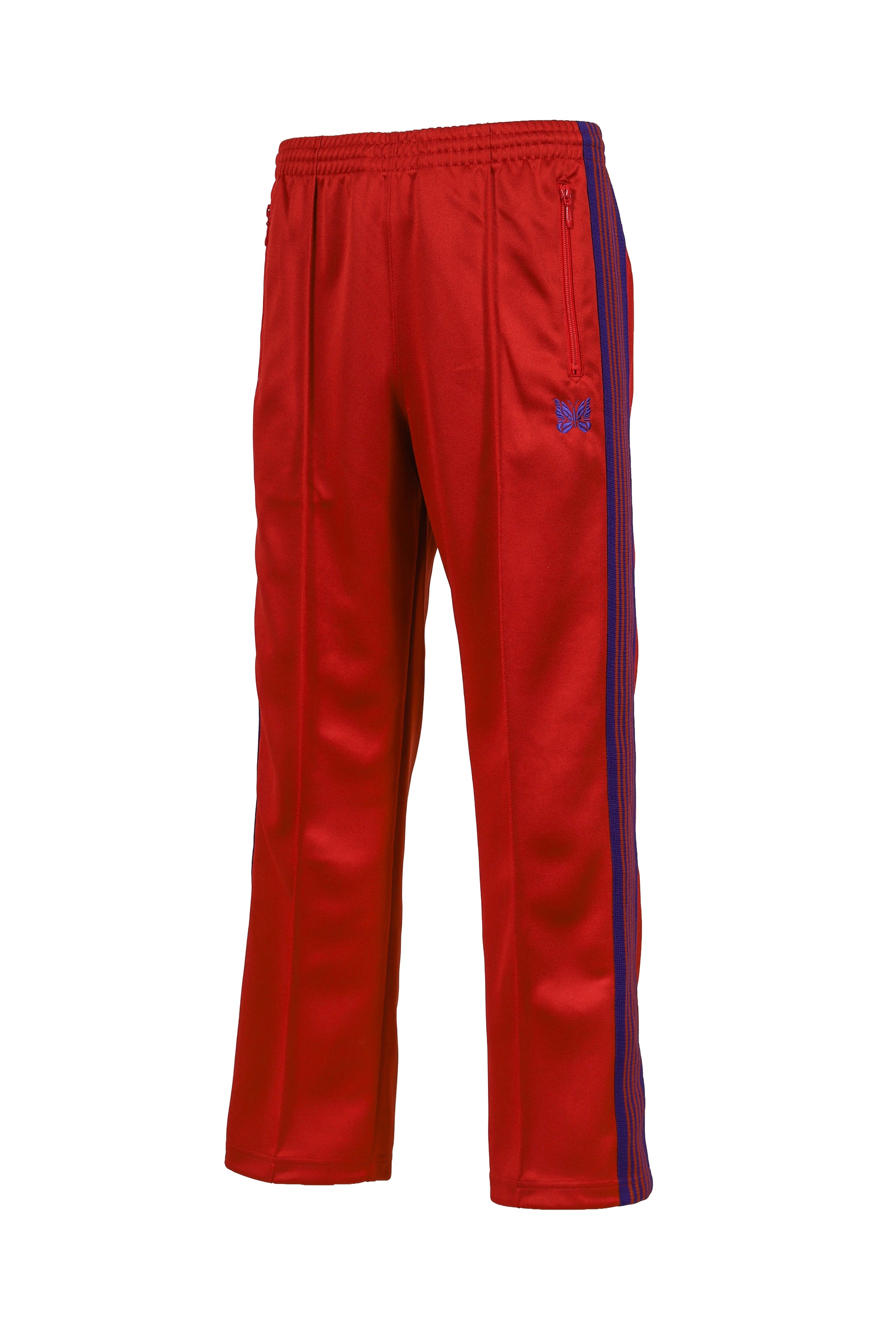 TRACK PANT - POLY SMOOTH / RED