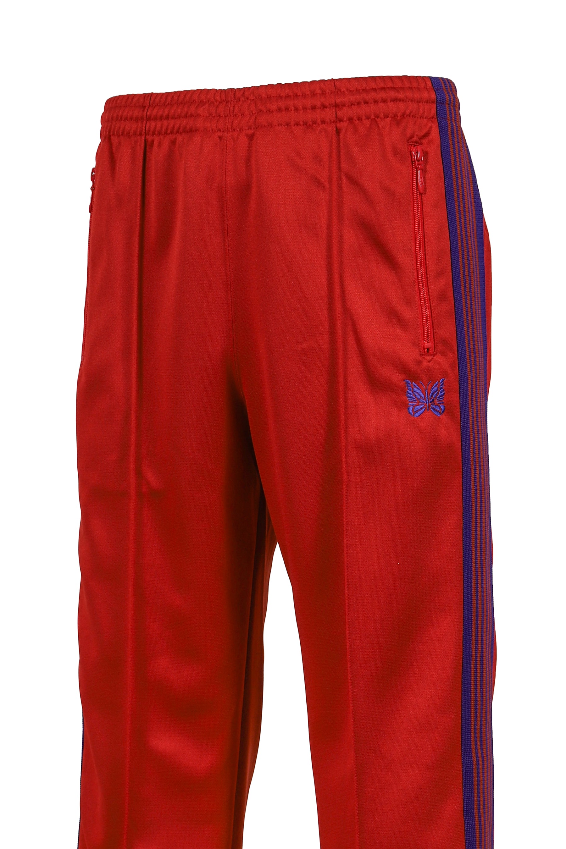 TRACK PANT - POLY SMOOTH / RED