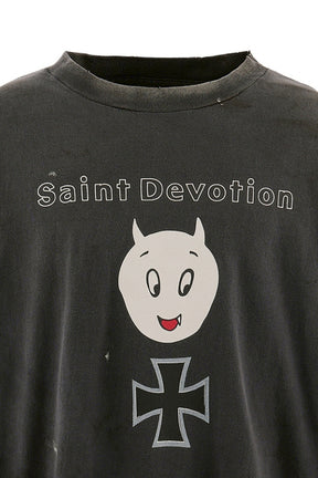 LS T-SHIRT/SAINT DEVOTION / BLK