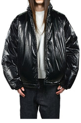 PUFFER JACKET / METALLIC BLK