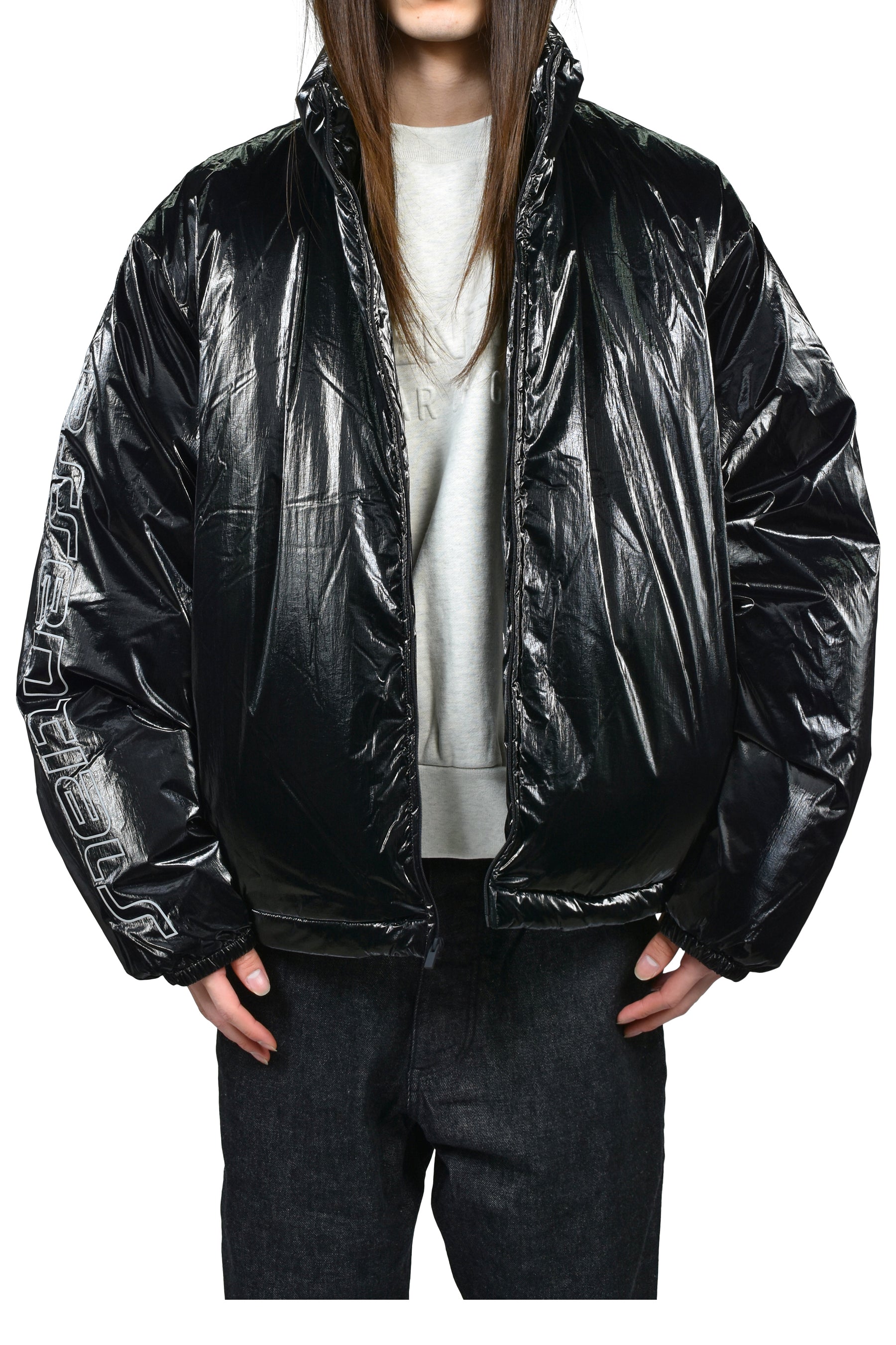 PUFFER JACKET / METALLIC BLK