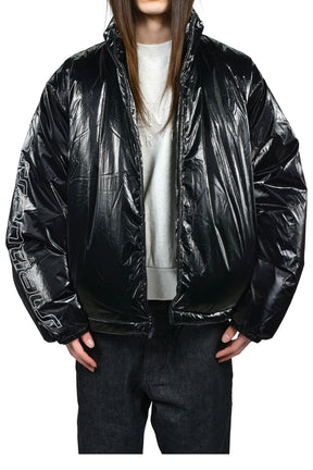 PUFFER JACKET / METALLIC BLK