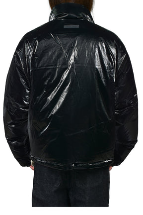 PUFFER JACKET / METALLIC BLK