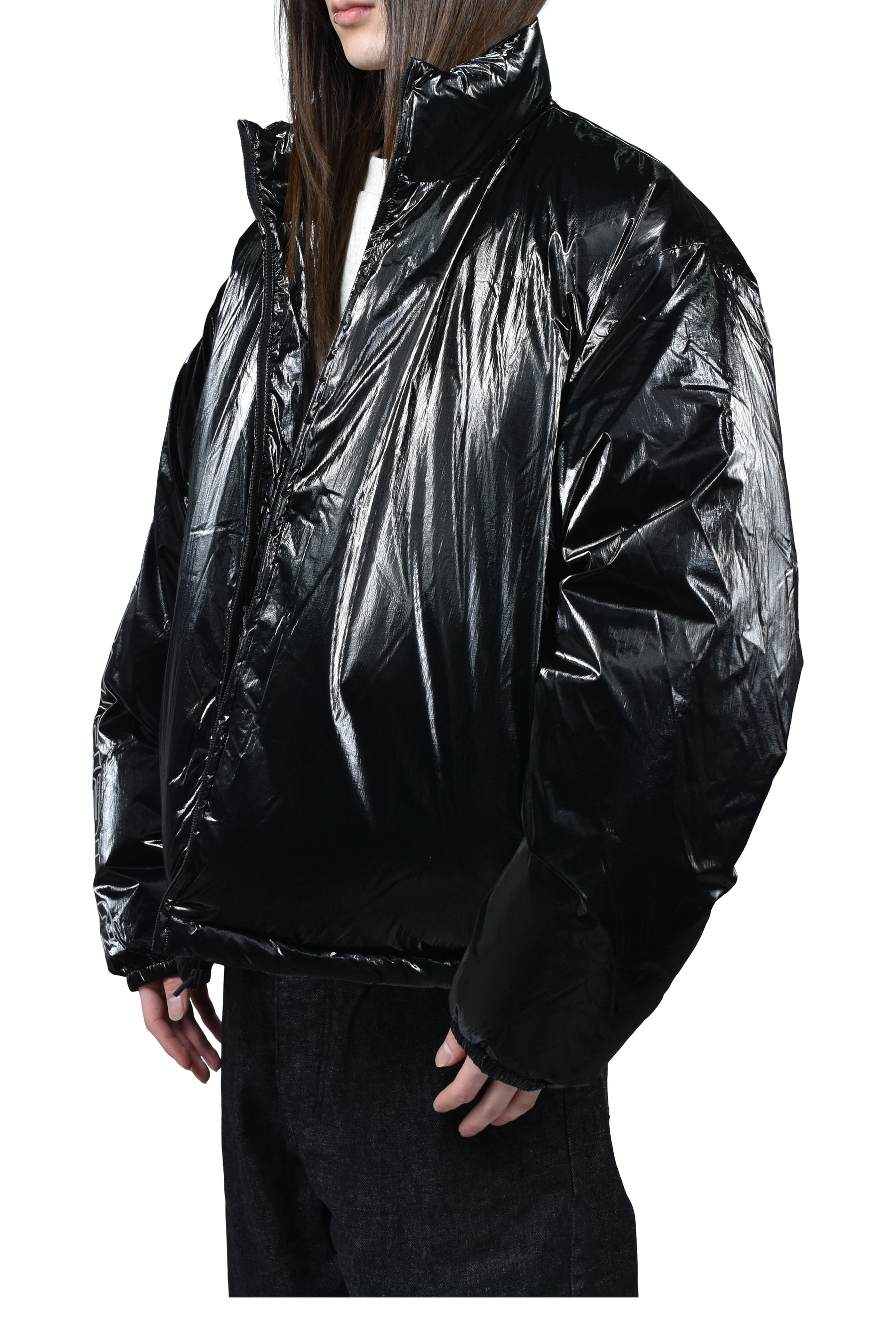 PUFFER JACKET / METALLIC BLK