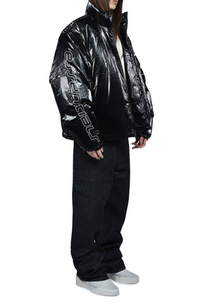 PUFFER JACKET / METALLIC BLK