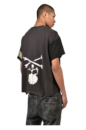 UPSIDE-DOWN T-SHIRT / BLK