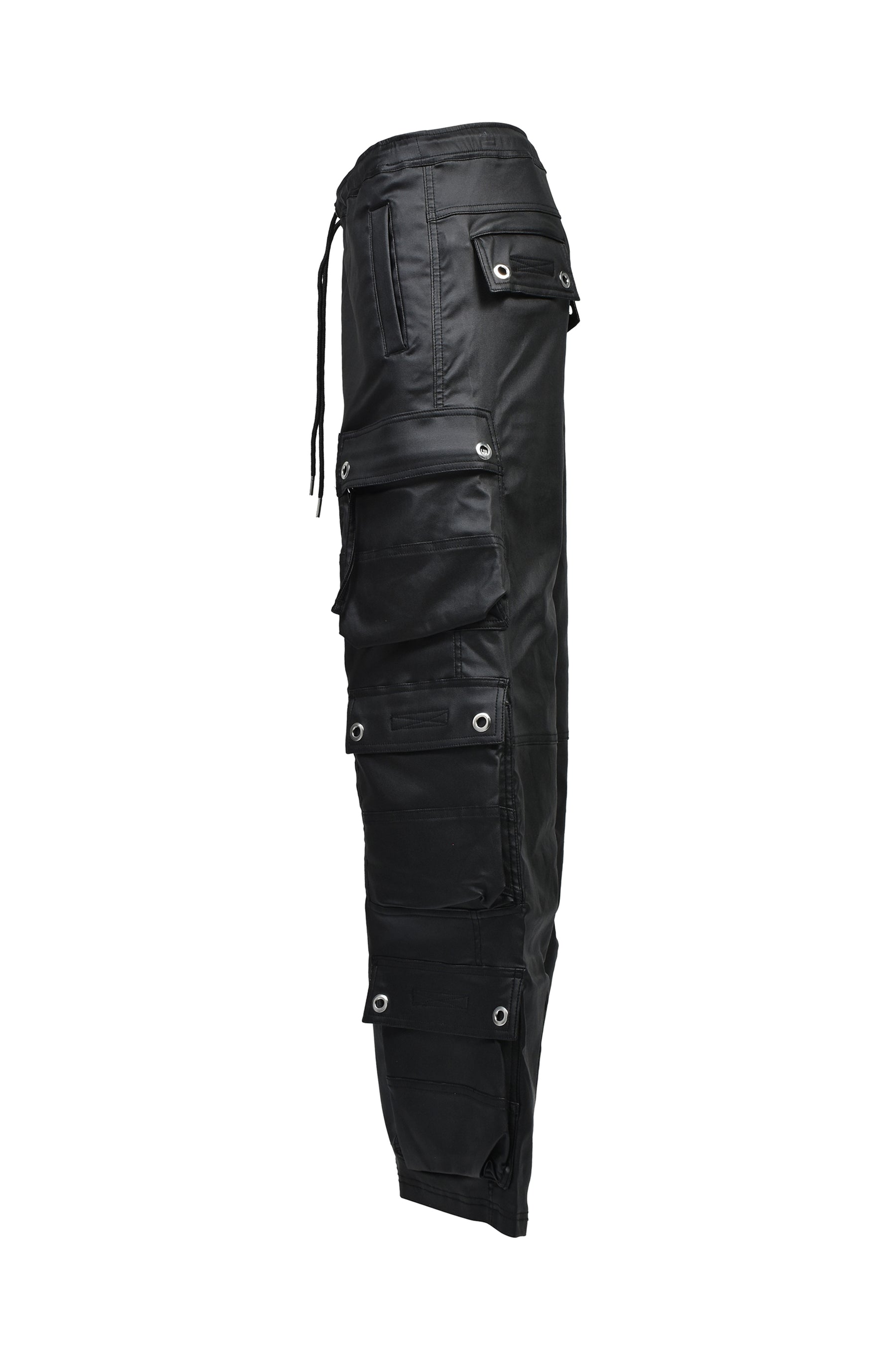COATING TRIPLE CARGO PANTS TYPE-2 / BLK