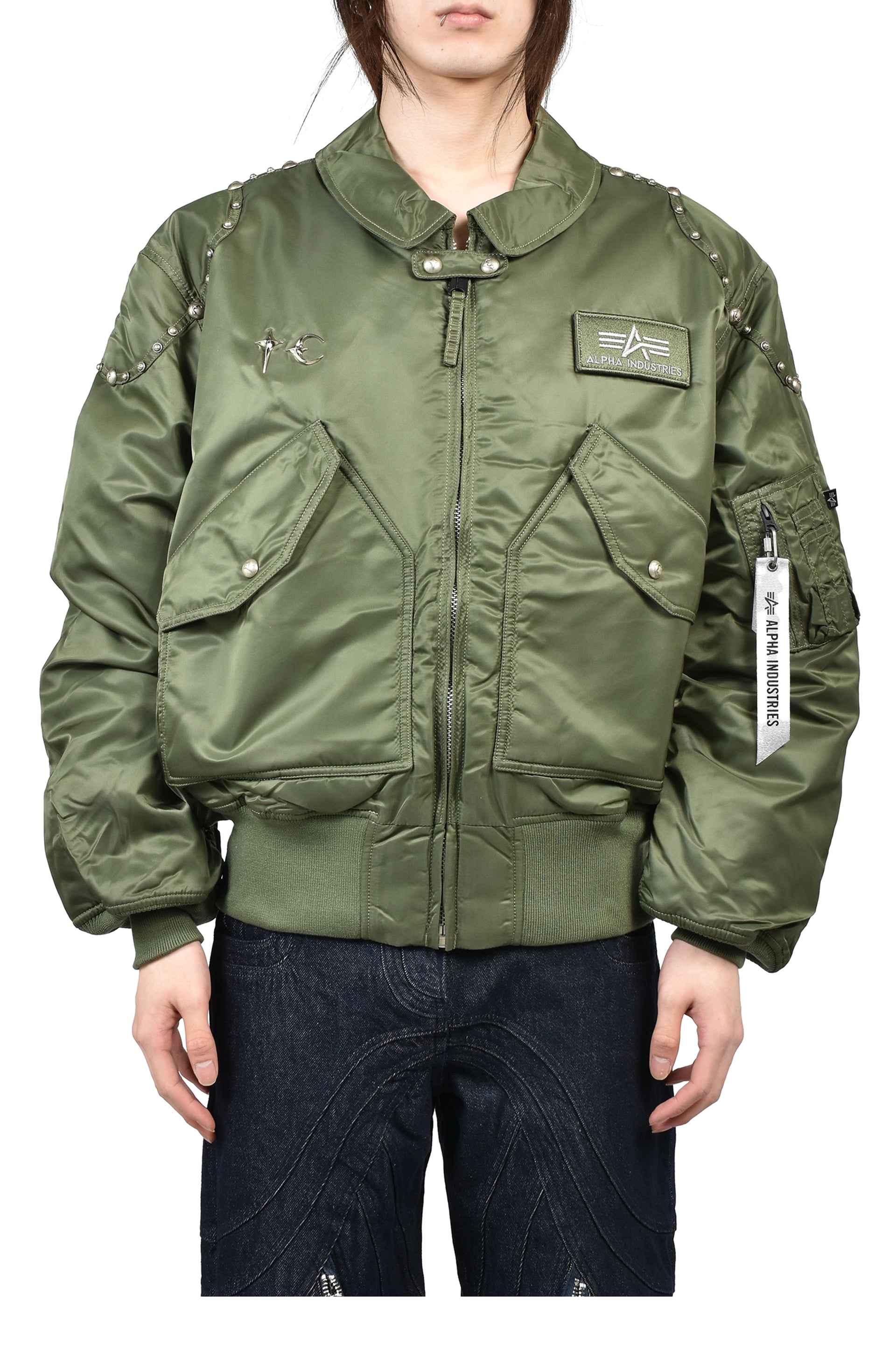 AI CWU 45/P FLIGHT JACKET (RIVET VERSION) / SAGE