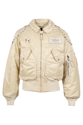 AI CWU 45/P FLIGHT JACKET (RIVET VERSION) / VTG WHT 