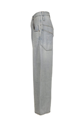 RETRO DENIM PANTS / BLU