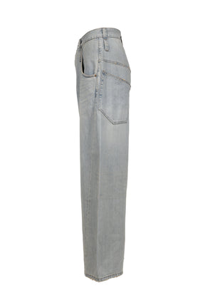 RETRO DENIM PANTS / BLU