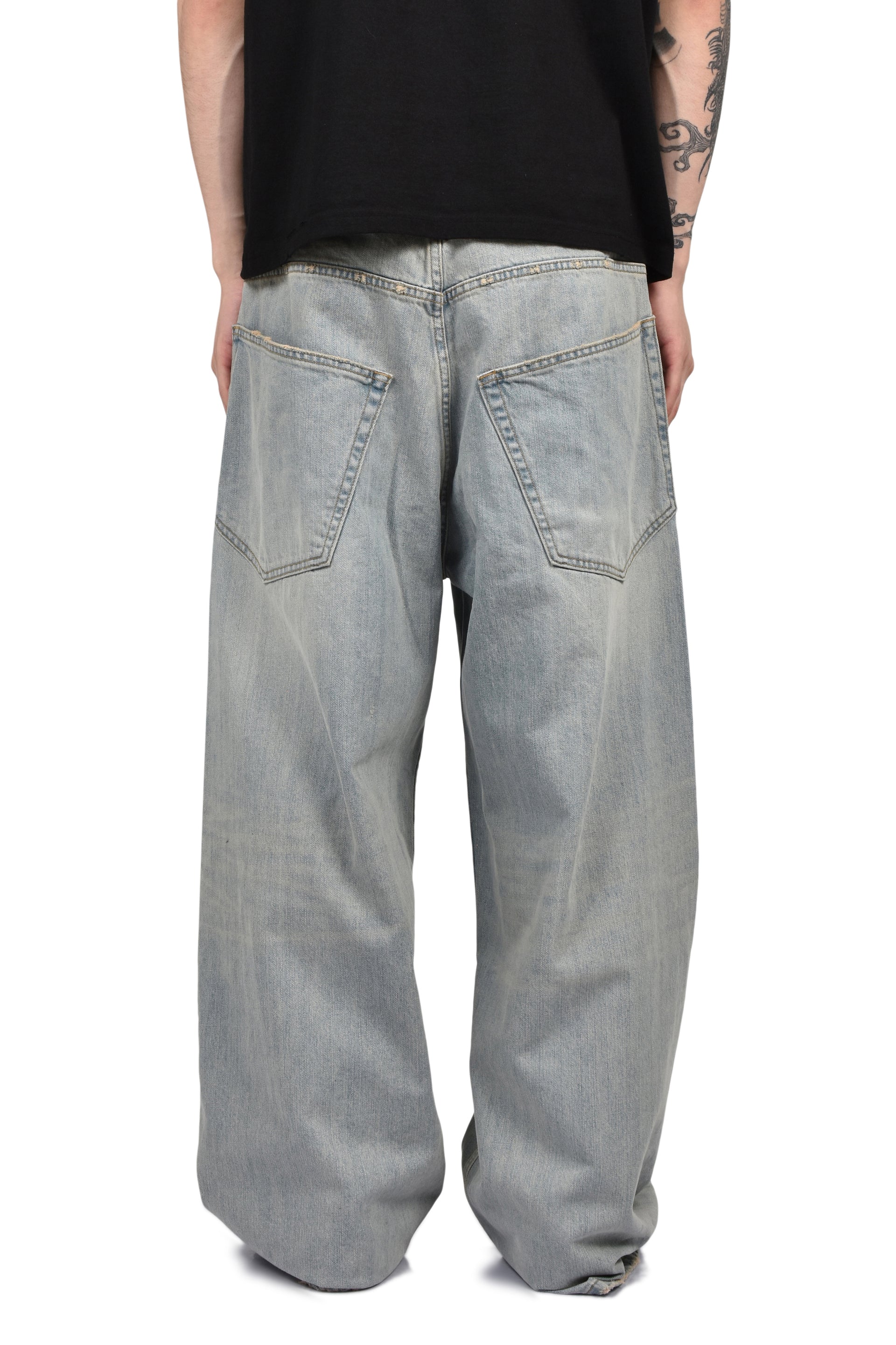 RETRO DENIM PANTS / BLU