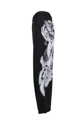 BLACK GOTHIC PRINTED JOGGER / BLK