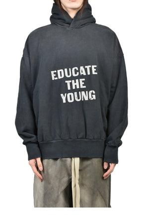 EDUCATE HOODIE / BLK