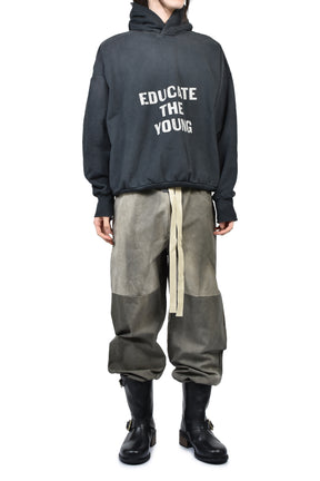 EDUCATE HOODIE / BLK