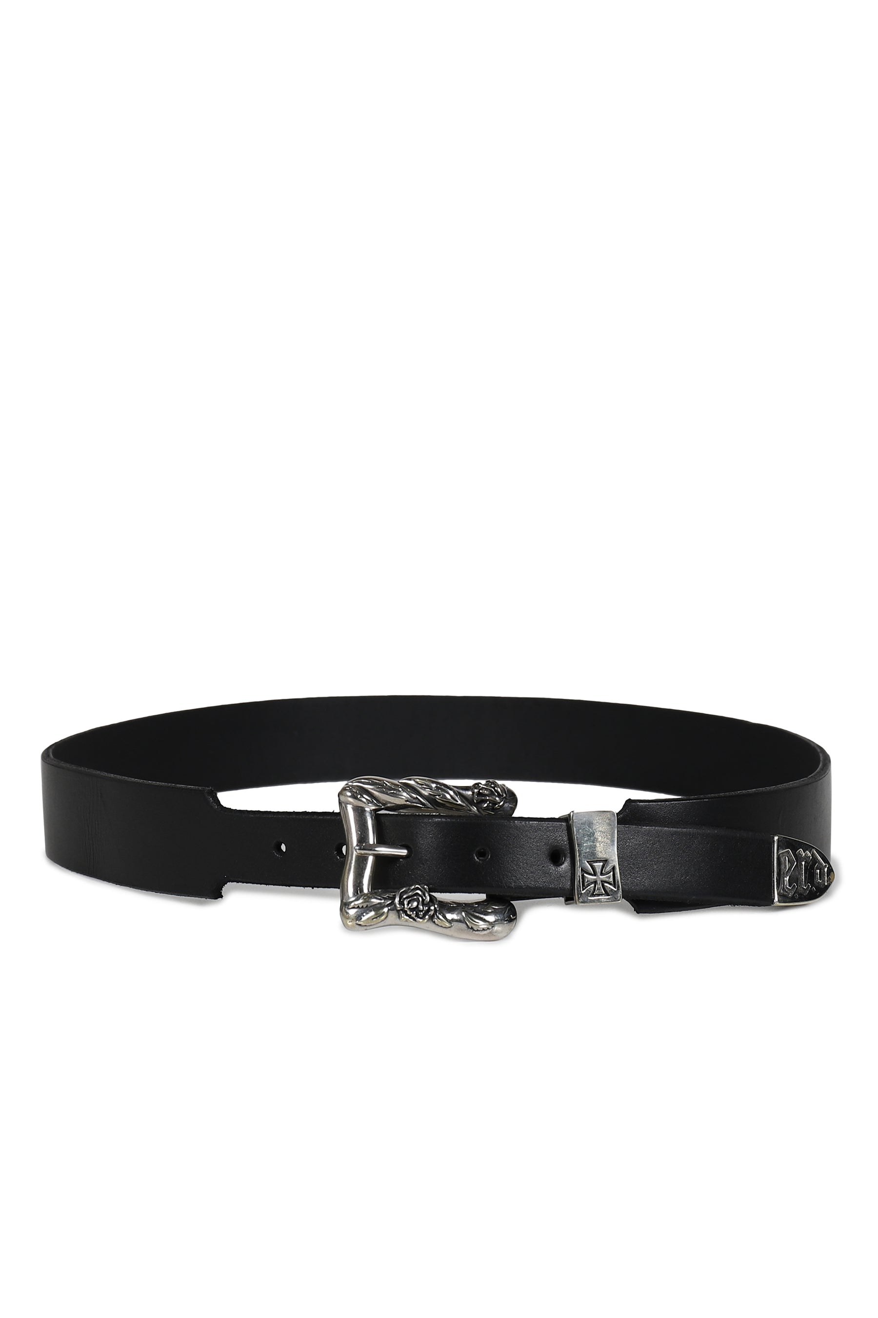 CLASSIC ROSE BUCKLE BELT / BLK