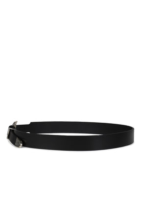 CLASSIC ROSE BUCKLE BELT / BLK