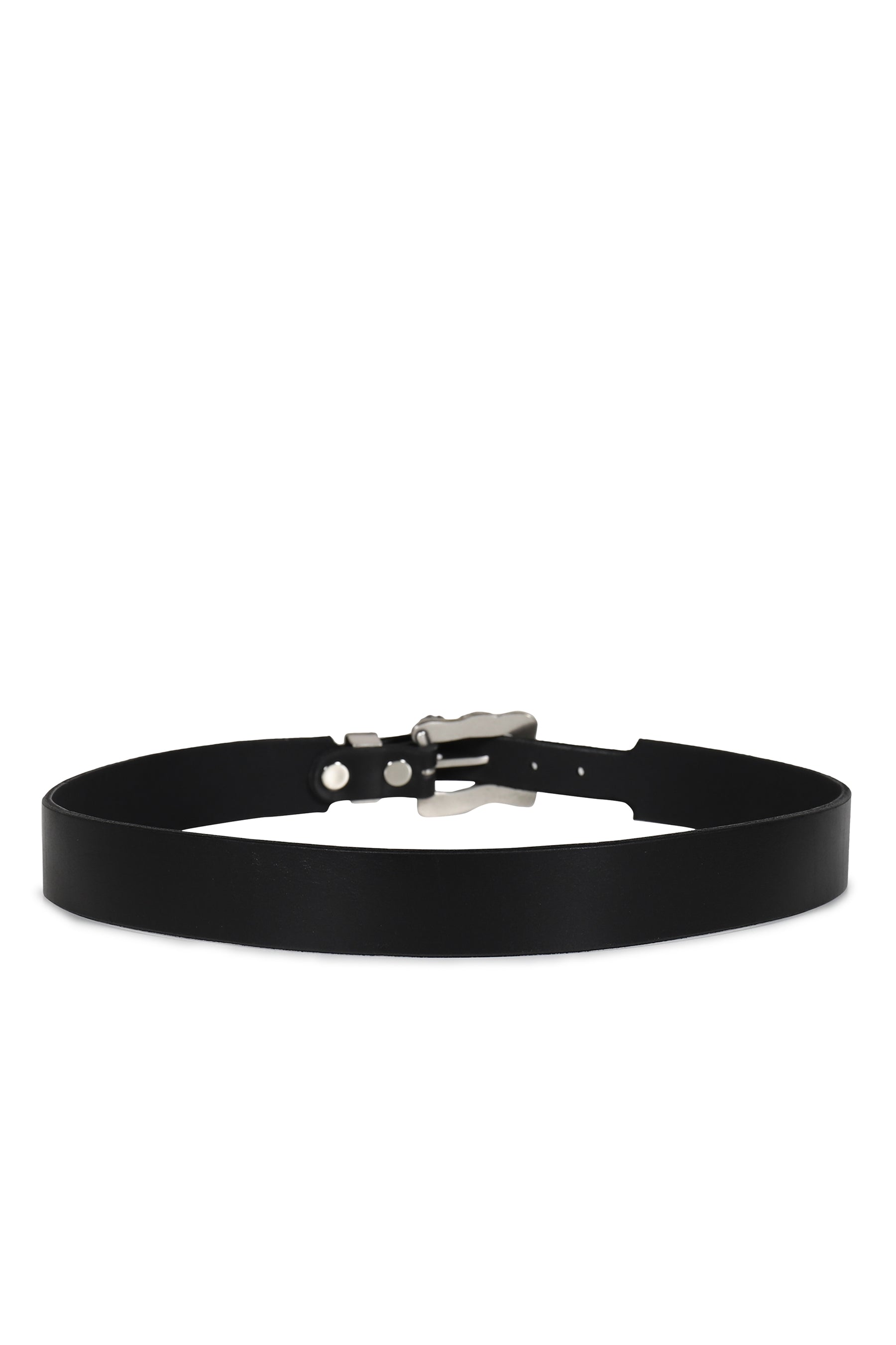 CLASSIC ROSE BUCKLE BELT / BLK
