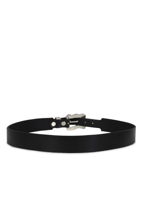 CLASSIC ROSE BUCKLE BELT / BLK