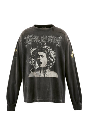 LS T-SHIRT/MEDUSA / BLK