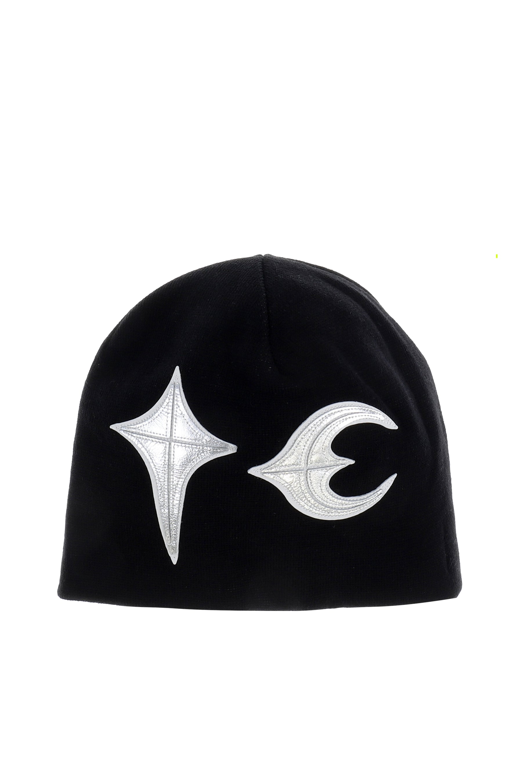 TC LEATHER PATCH BEANIE (EXCLUSIVE) / BLK