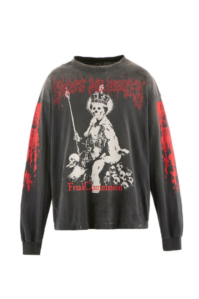 LS TEE/SAINT IS A KISS / BLK