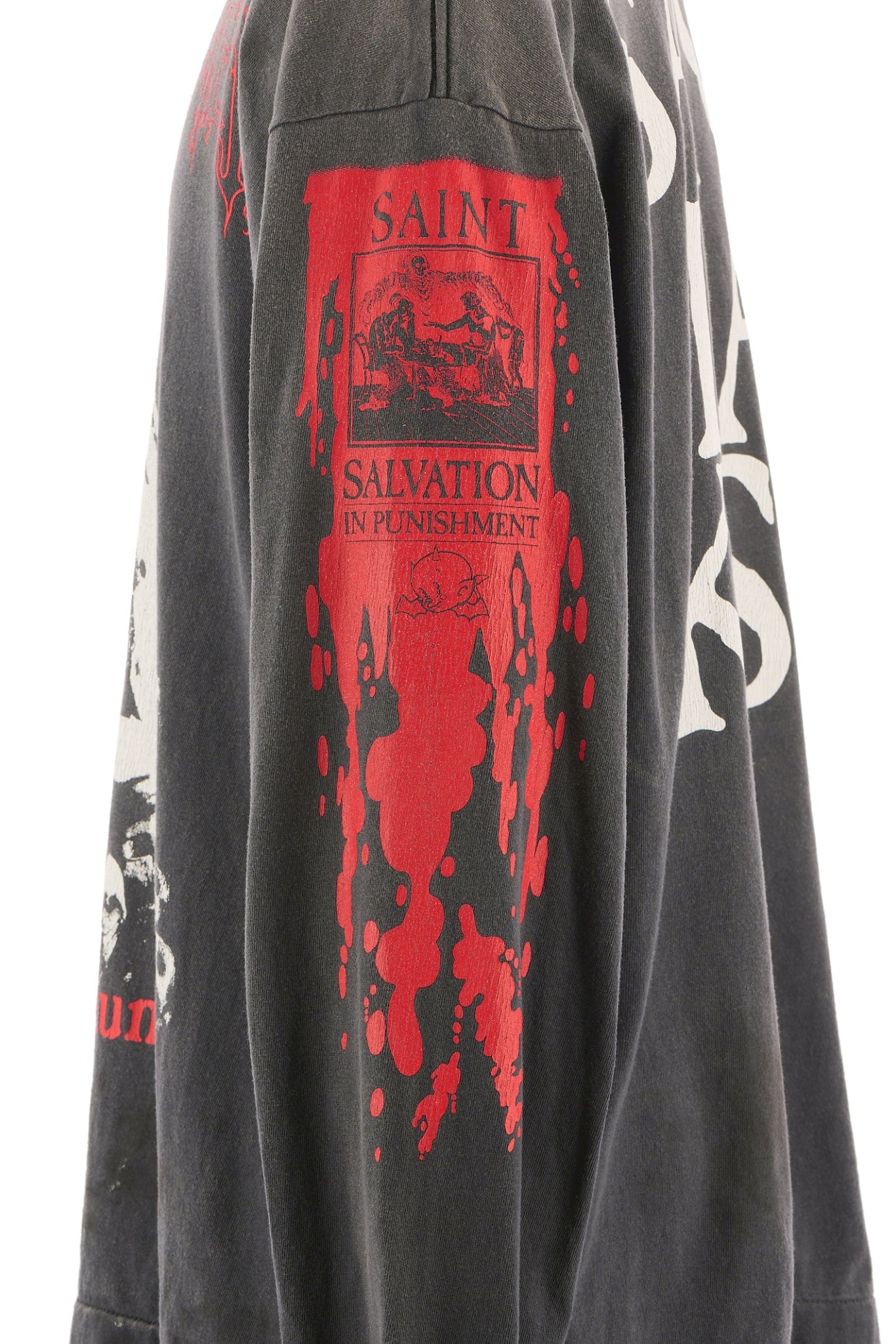 LS TEE/SAINT IS A KISS / BLK