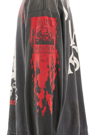 LS TEE/SAINT IS A KISS / BLK