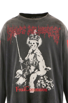 LS TEE/SAINT IS A KISS / BLK