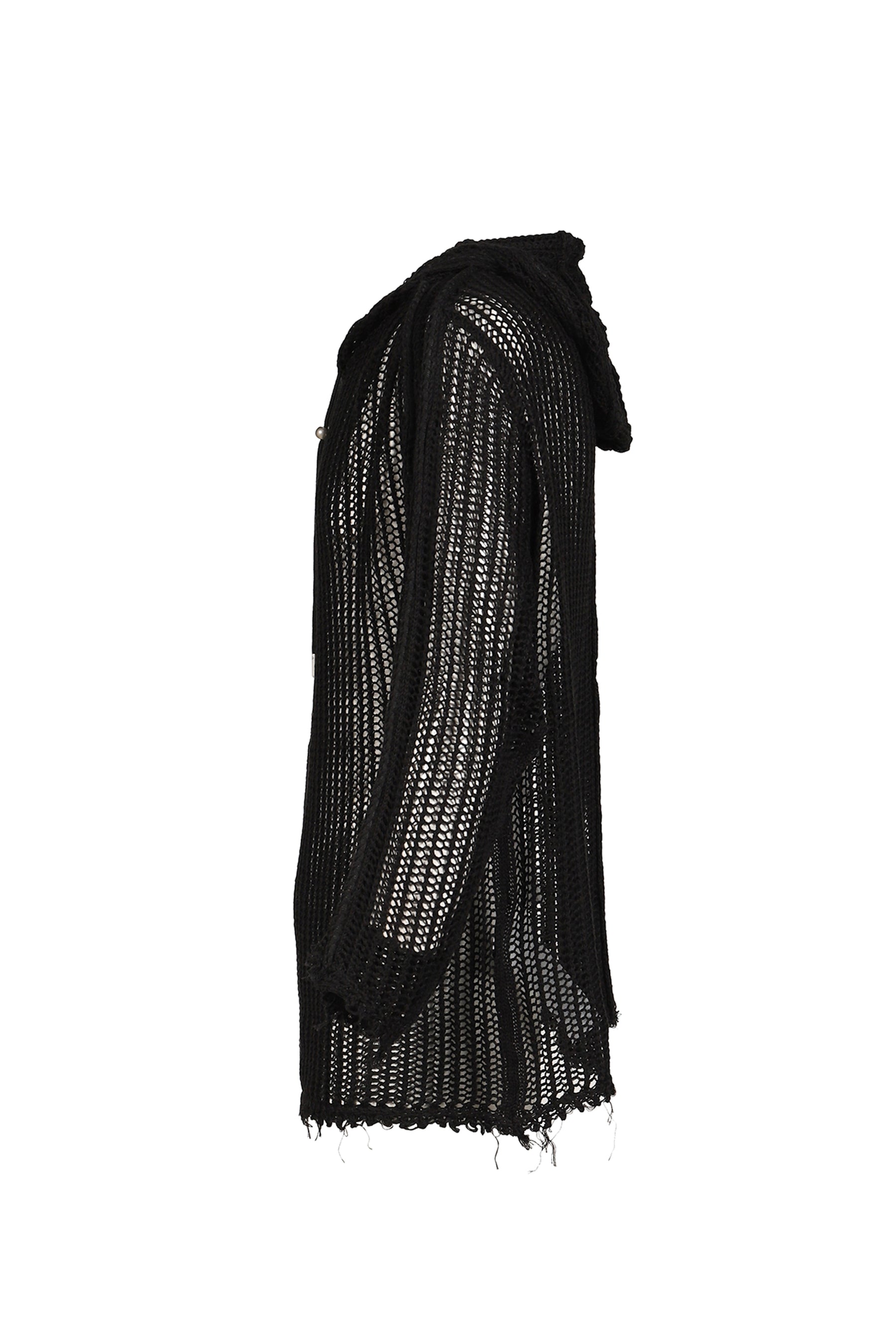 Thug Club サグクラブ SS26 TC LINE MESH KNIT HOODIE / BLK - NUBIAN