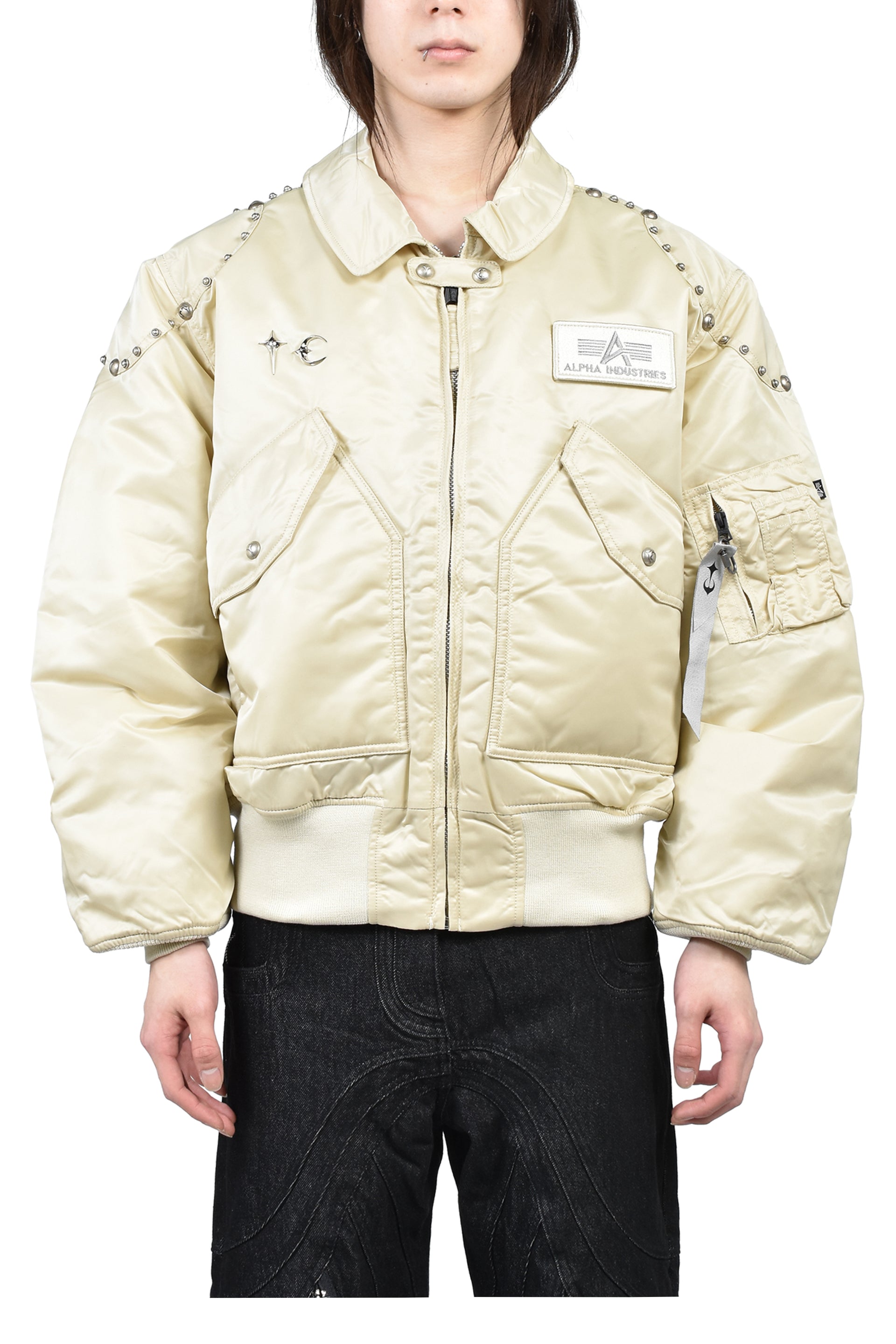 AI CWU 45/P FLIGHT JACKET (RIVET VERSION) / VTG WHT