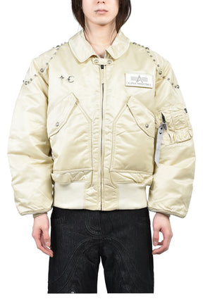AI CWU 45/P FLIGHT JACKET (RIVET VERSION) / VTG WHT