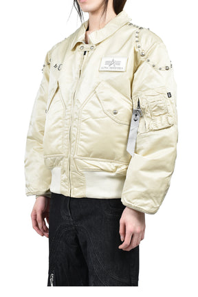 AI CWU 45/P FLIGHT JACKET (RIVET VERSION) / VTG WHT