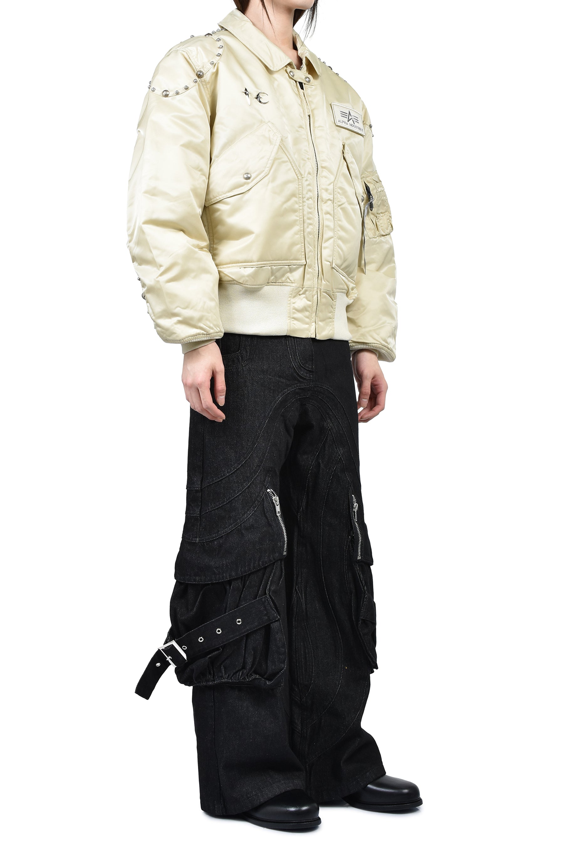 AI CWU 45/P FLIGHT JACKET (RIVET VERSION) / VTG WHT