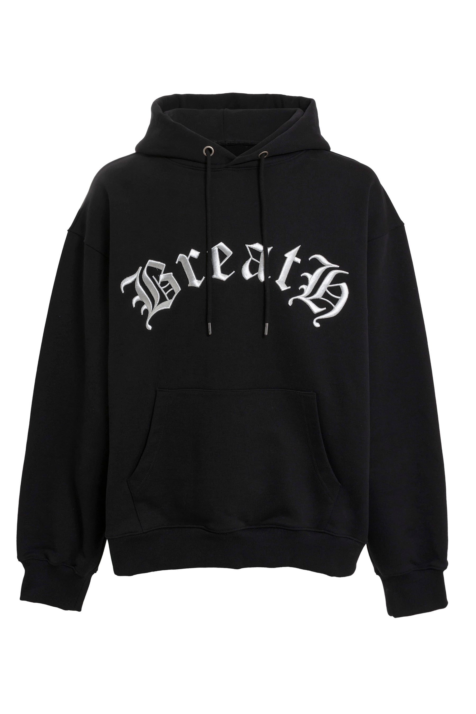 OLD ENGLISH LOGO HOODIE / BLK