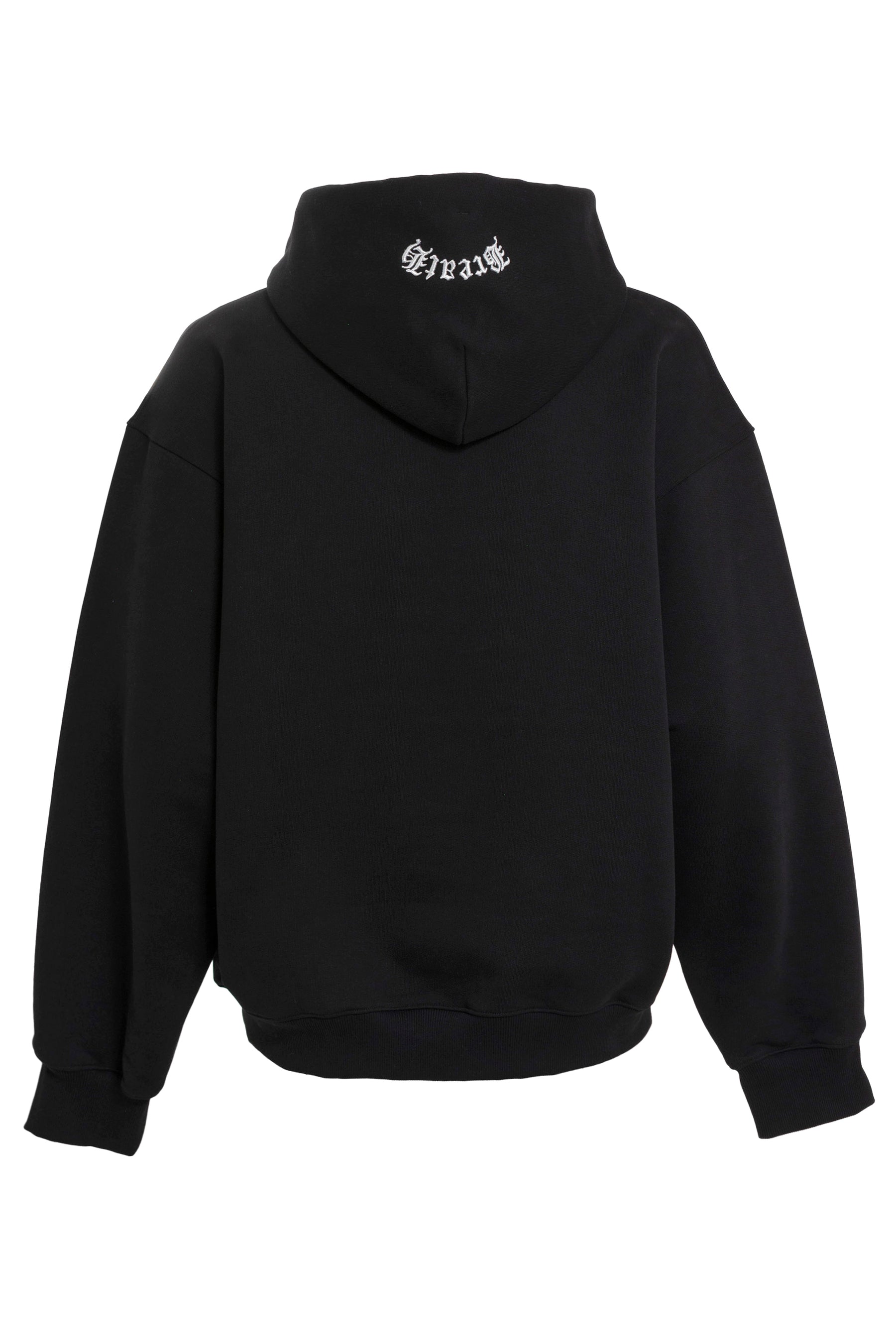 OLD ENGLISH LOGO HOODIE / BLK