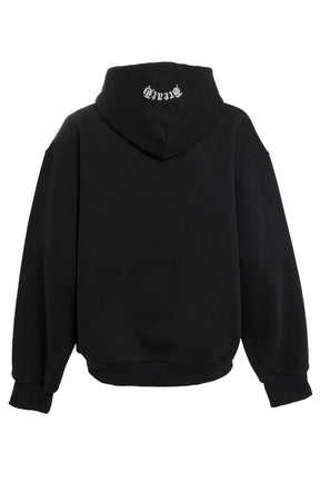 OLD ENGLISH LOGO HOODIE / BLK