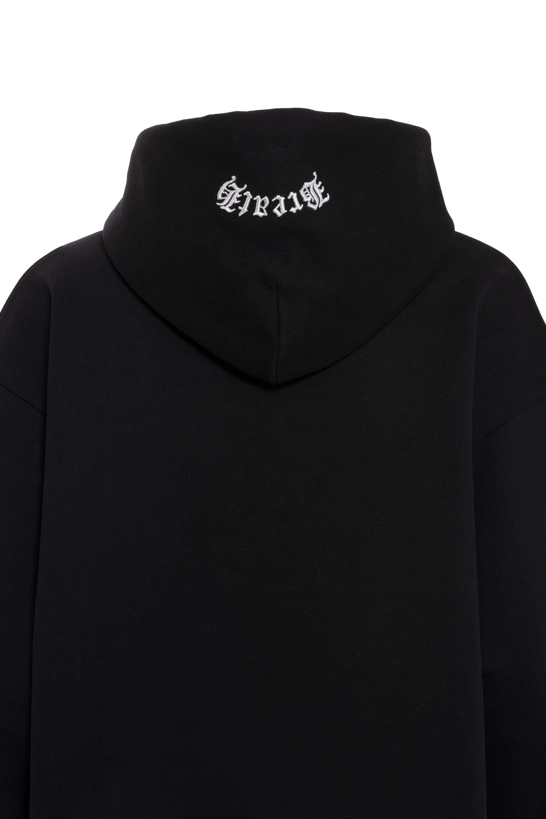 OLD ENGLISH LOGO HOODIE / BLK