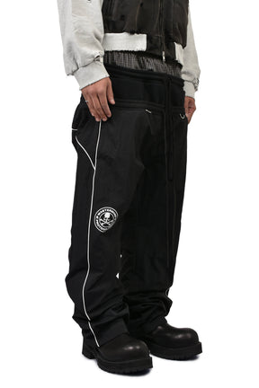 3 LAYERED TRACK PANTS / BLK