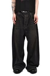 RETRO DENIM PANTS / BLK