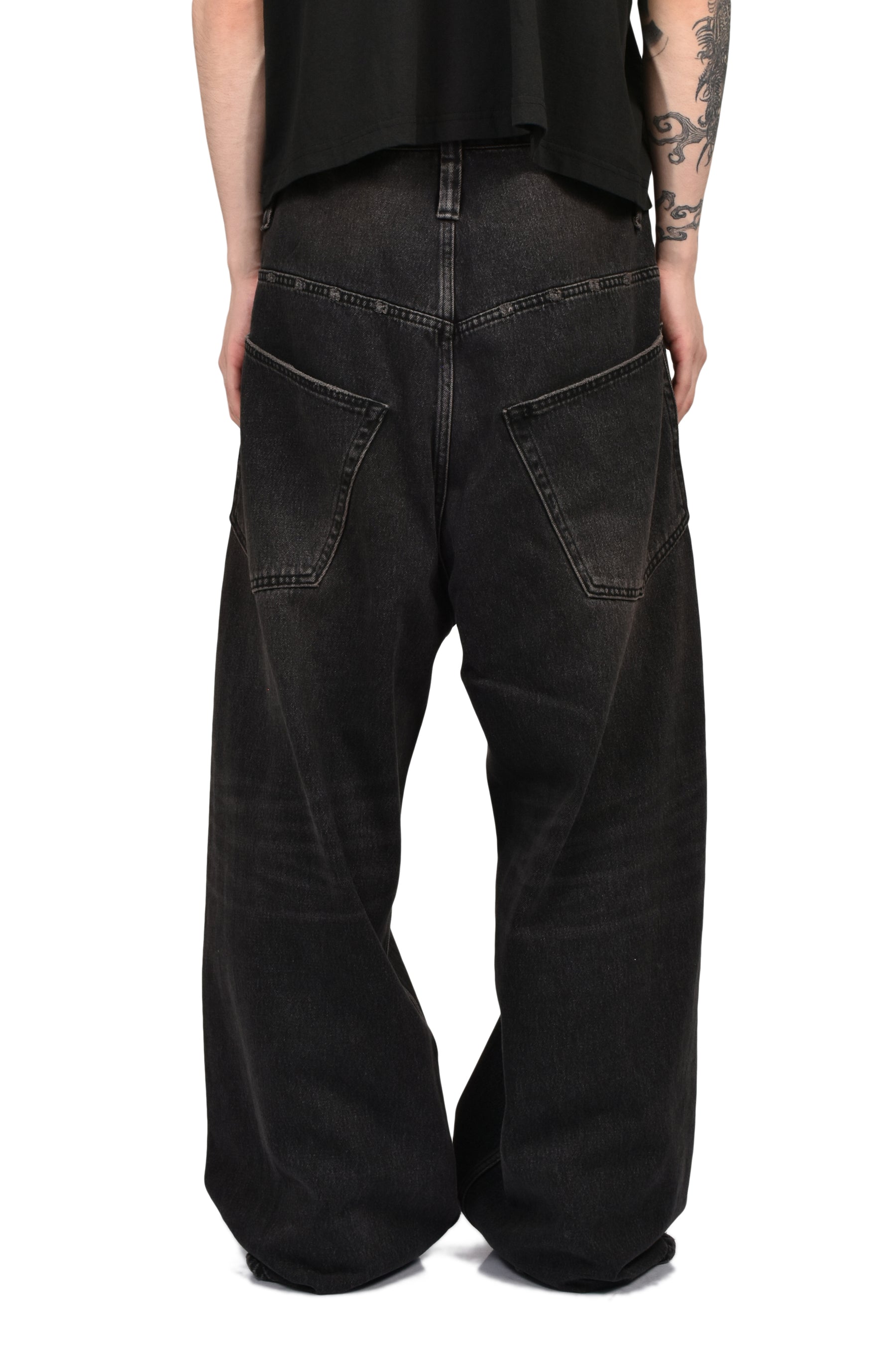 RETRO DENIM PANTS / BLK