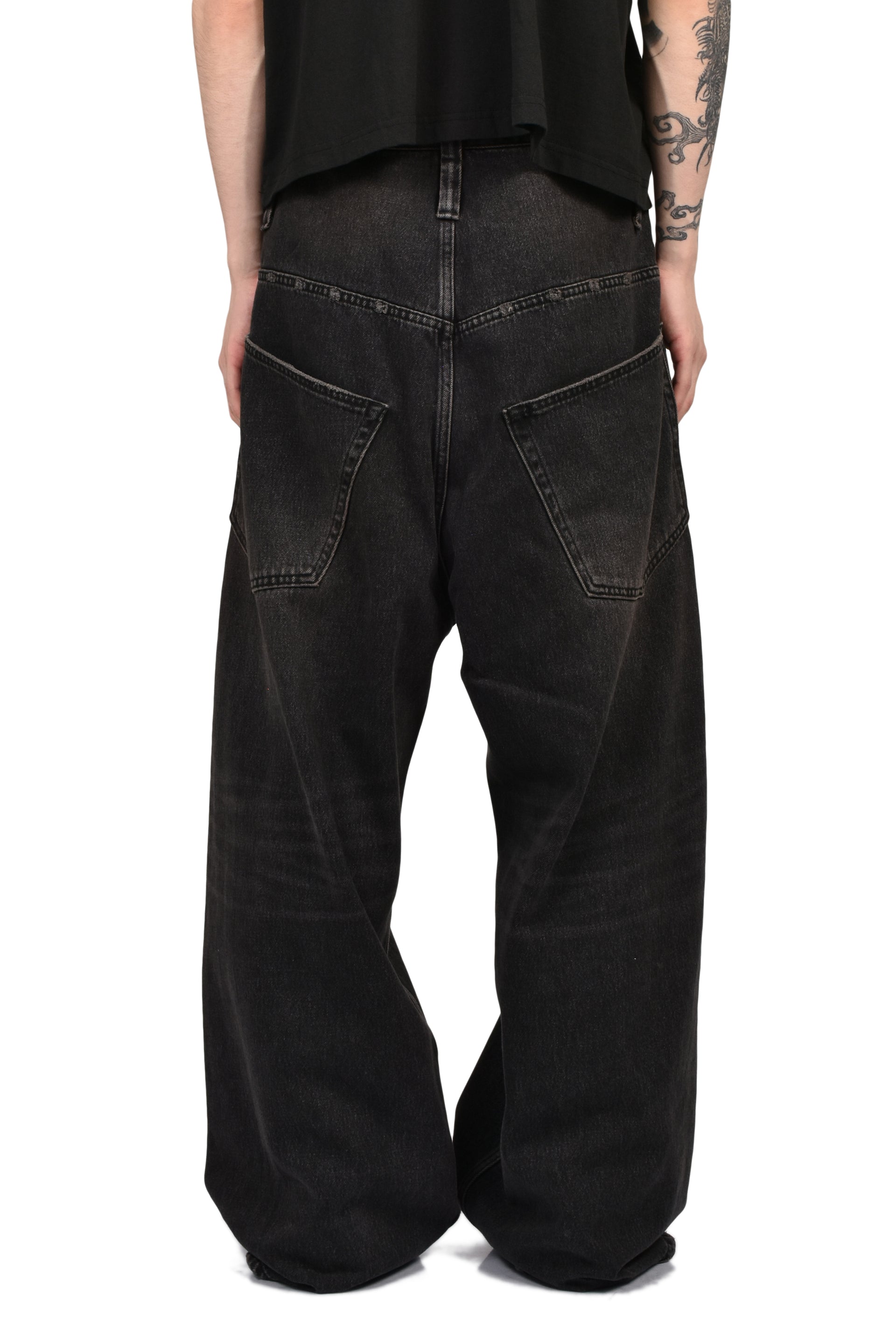 RETRO DENIM PANTS / BLK