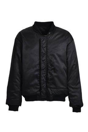 3WAY OLD ENGLISH LOGO BOMBER JACKET / BLK