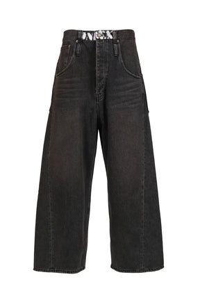 RETRO DENIM PANTS / BLK