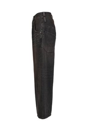 RETRO DENIM PANTS / BLK