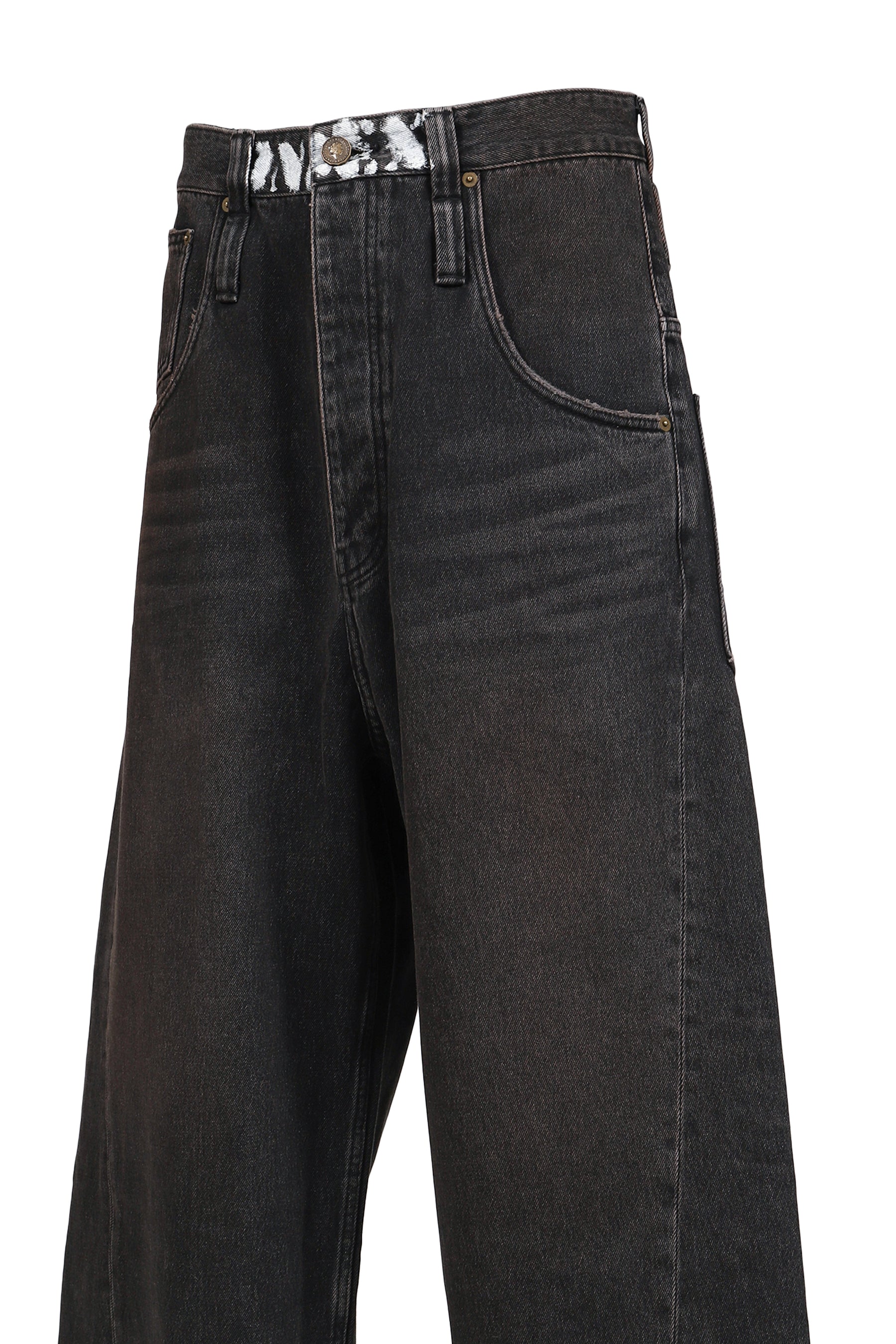 RETRO DENIM PANTS / BLK