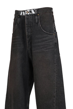 RETRO DENIM PANTS / BLK