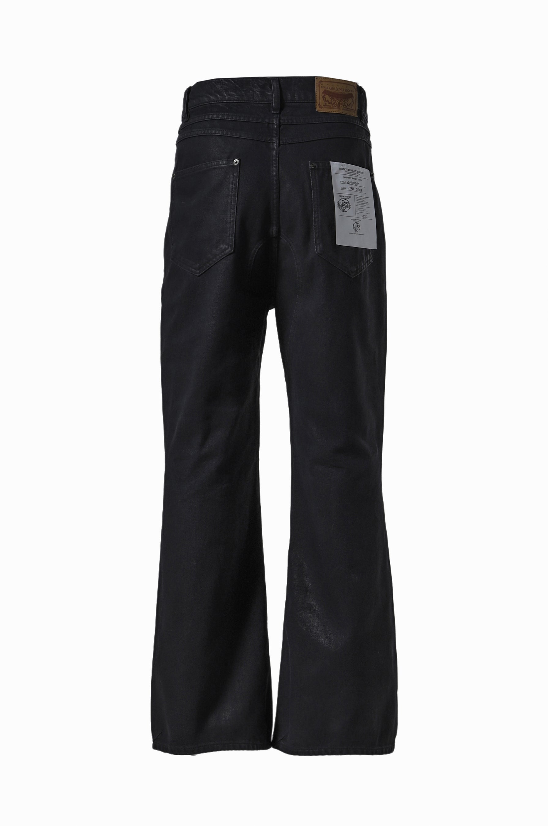 ITALY DULL BLACK BOOT CUT / BLK