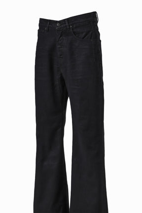 ITALY DULL BLACK BOOT CUT / BLK